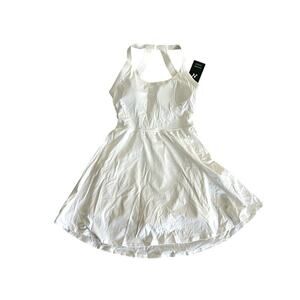 NWT Halara white athletic dress activewear tennis built in bra sz M